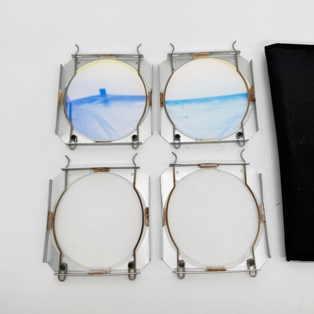 Lowel Dichroic and Diffusion Filter Set 4.75in Square Metal Frame with Case